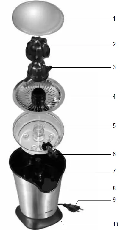 SEVERIN T-MLX18916 Citrus Fruit Juicer 01