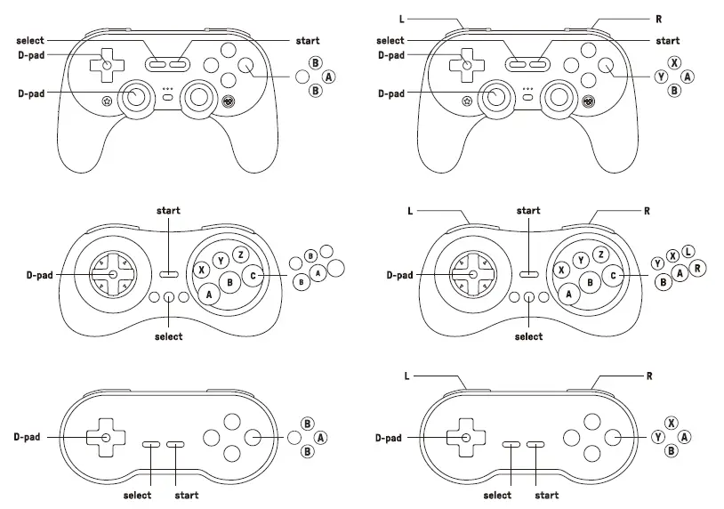 For 8BitDo Bluetooth controllers