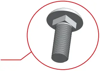 Carriage bolts image