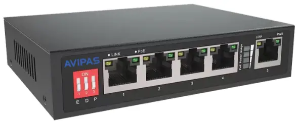 AVIPAS-AV-POE4-4-Port-Unmanaged-PoE-PoE+-Switch-Compatible-PRODUCT