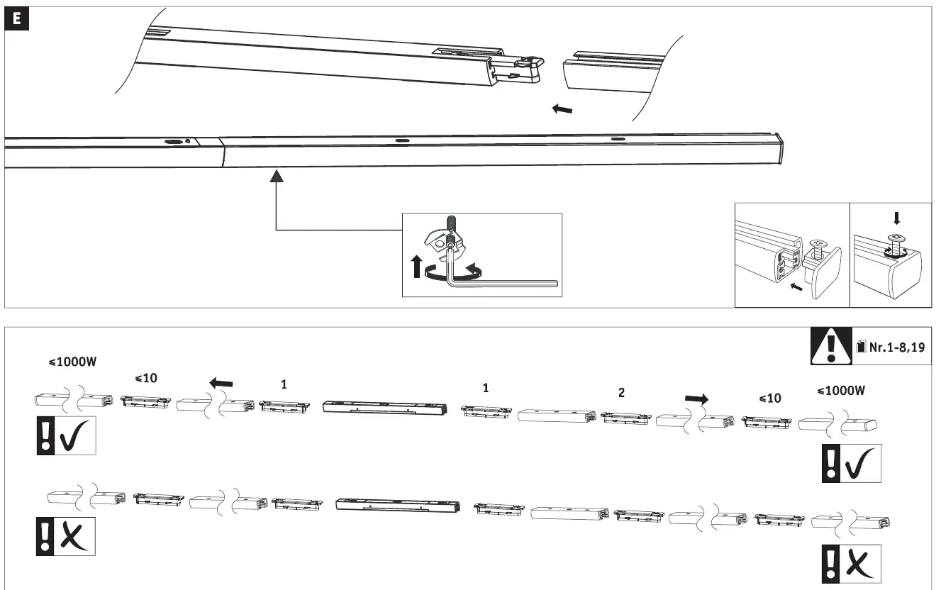 Paulmann 977.65 URail Middle-Feed Chrome Matt 4
