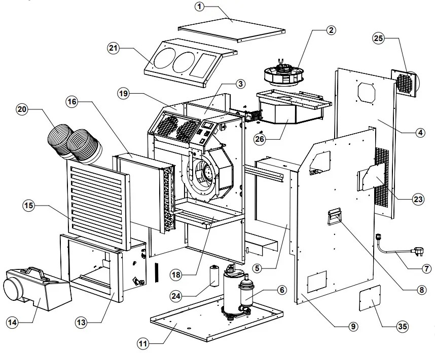 Broughton MCe 6.0-21 PORTABLE AIR CONDITIONER -Operation and controls2