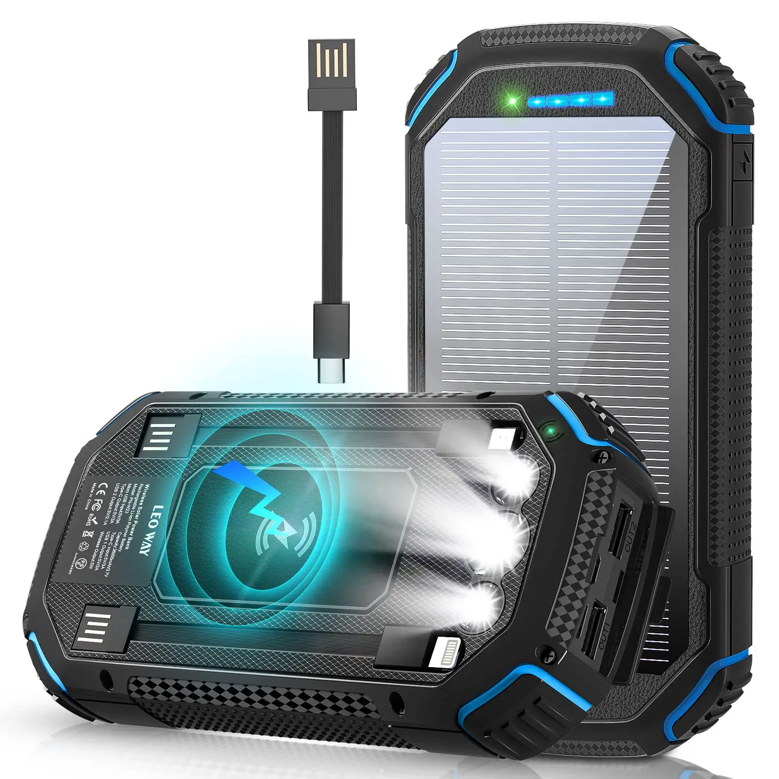 Jinepin-PN-W23-36000mAh-Solar-Charging-Power-Bank-Product-Image