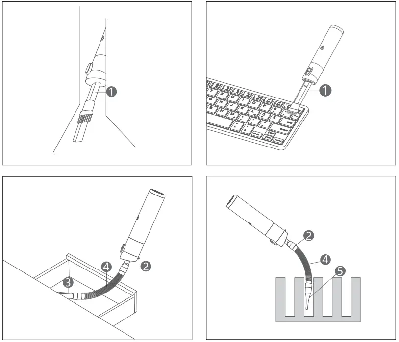 brigii M1 Handheld Vacuum Cleaner-SUCTION