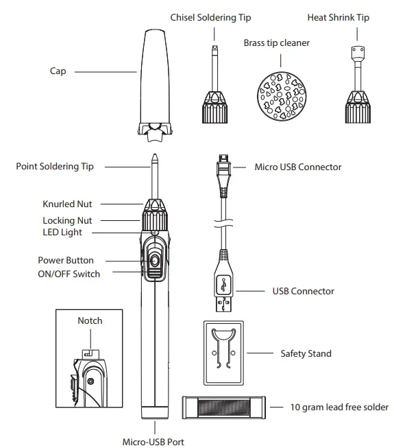 POWER-PROBE-Pro-Solar-50-50W-Rechargeable-Soldering-Kit-fig 1