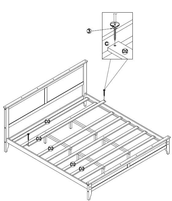 Polibi-WF283526-76.37-Inch-W-Gray-Modern-King-Size-Solid-Wood-Platform-Bed-fig-11
