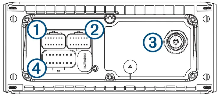 FUSION MS-RA60 Marine Stereo - Port Identification
