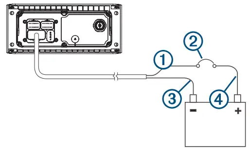 FUSION MS-RA60 Marine Stereo - black ground wire