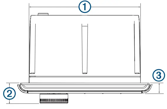 FUSION MS-RA60 Marine Stereo - p Dimensions