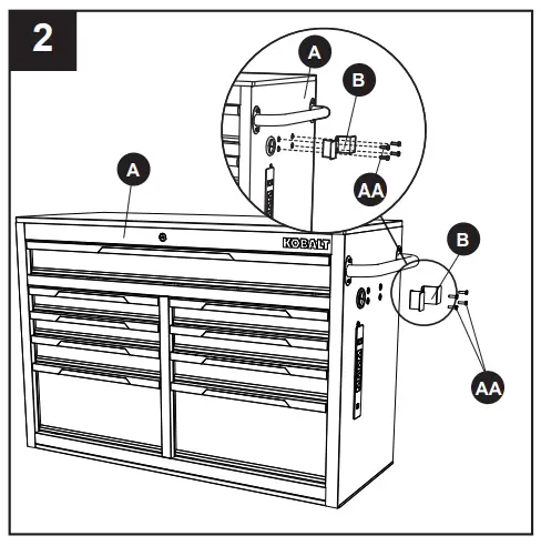 KOBALT H 9 Drawer Black Wood Work Bench-fig4
