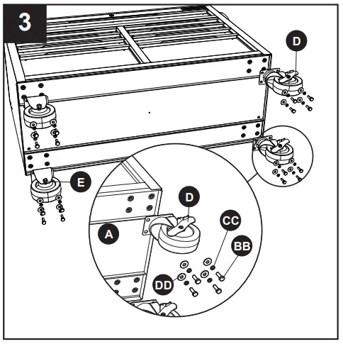 KOBALT H 9 Drawer Black Wood Work Bench-fig5
