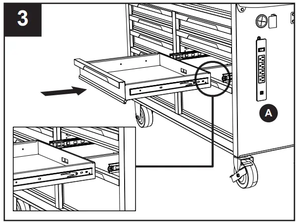 KOBALT H 9 Drawer Black Wood Work Bench-fig8