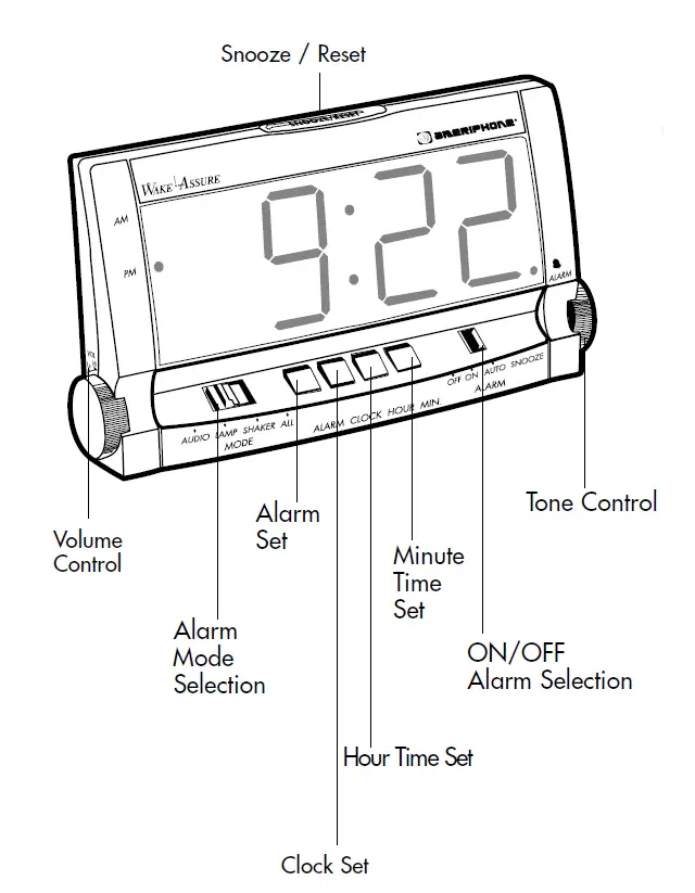 AMERIPHONE-WAKE-ASSURE-Alarm-Clock-FIG-2