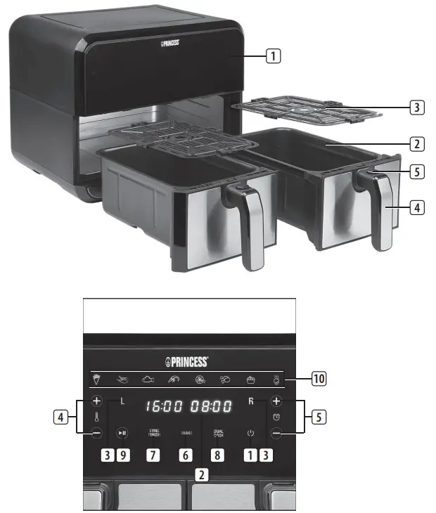 PRINCESS-Double-Basket-Aerofryer-FEATURE