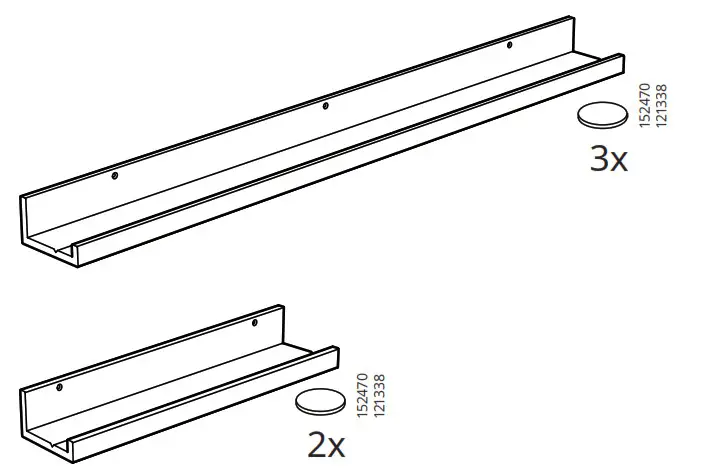 IKEA B07K4DL6CN MOSSLANDA Picture Ledge - Overview 2