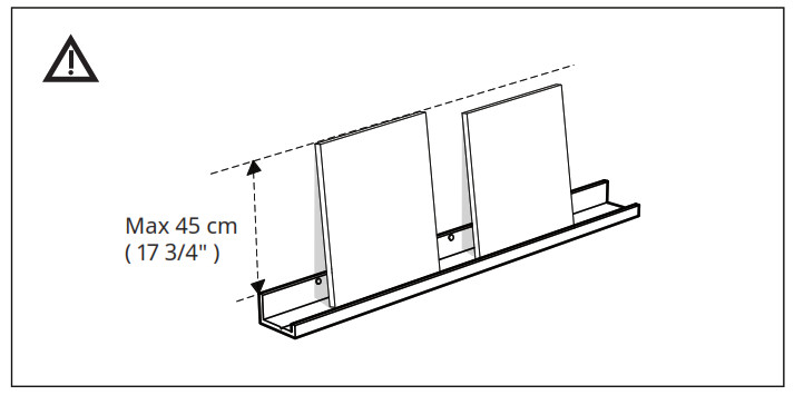 IKEA B07K4DL6CN MOSSLANDA Picture Ledge - Overview 6