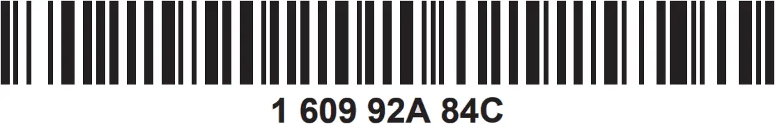 BOSCH PEX - Bar Code