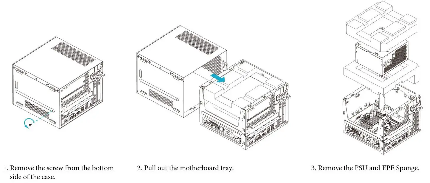 ASRock DeskMeet X300 Series Compact PC Installation Guide - Begin Installation