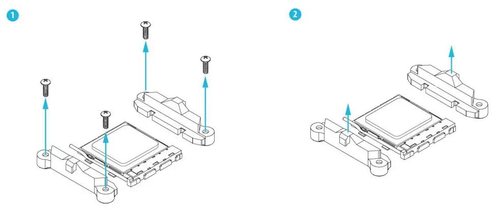 ASRock DeskMeet X300 Series Compact PC Installation Guide - Installing the CPU Box Collar