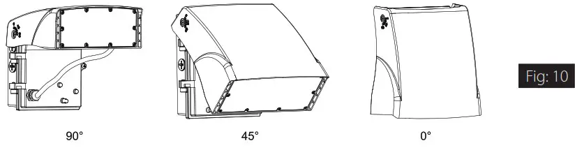 RAB Lighting SLIM17 FA 15 30W Field Adjustable Wall Pack - WALL MOUNT 10