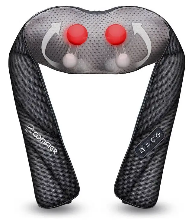 COMFIER CF-6302 Neck and Shoulder Shiatsu Massager with Heat
