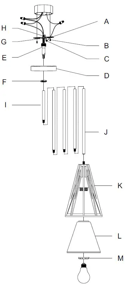 Hunter-19455-1-Light-Pendant-FIG 1
