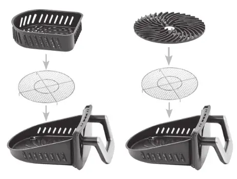 PowerXL Slimline Air Fryer LF-20 (5 Qt.) - Grill Plate.
