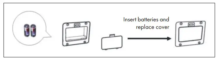 To insert the battery