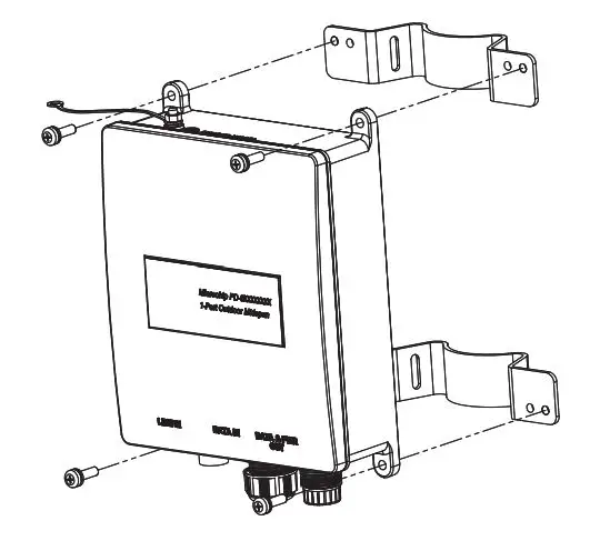 MICROCHIP PD-OUT-MBK-GCO Outdoor Pole Mounting Bracket - Figure 1