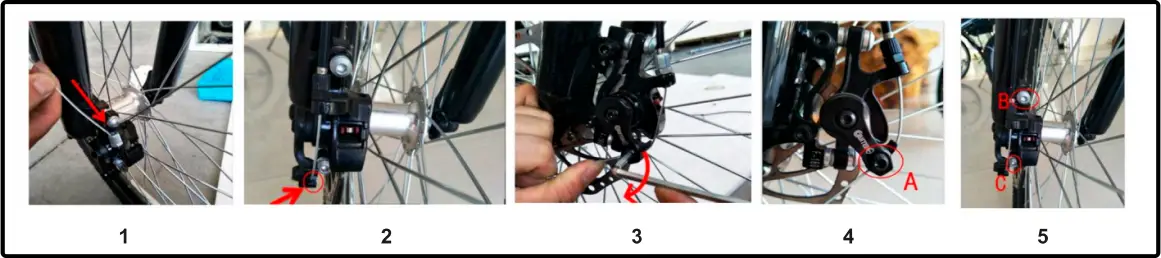 GOLDORO EB26X7-BK - Brake cable installation