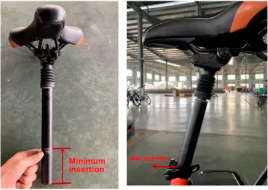 GOLDORO EB26X7-BK - Saddle installation 2