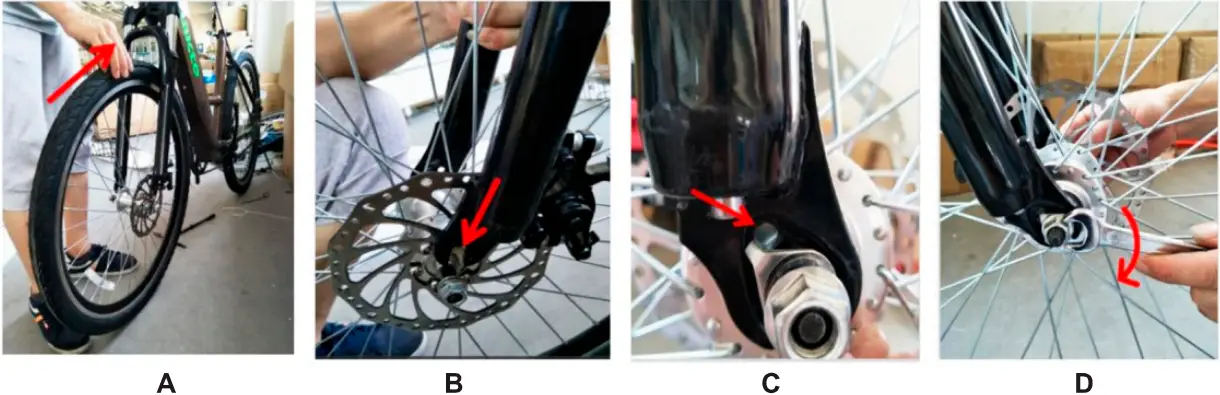 GOLDORO EB26X7-BK - Wheel brake installation