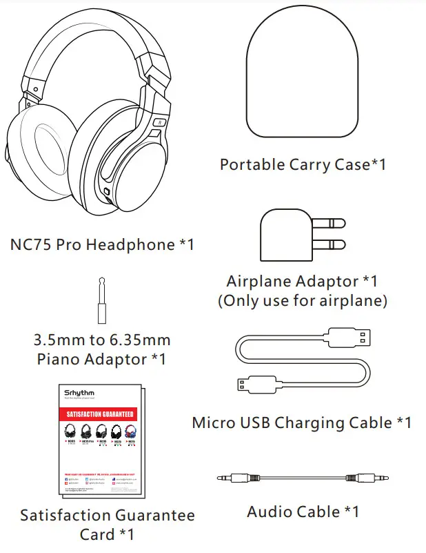 Srhythn NiceComfort 75 Pro NC75 Pro - Box