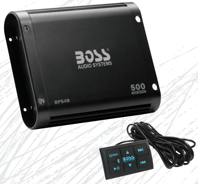 BOSS BPS4B Bluetooth 4-Channel All-Terrain Amplifier System