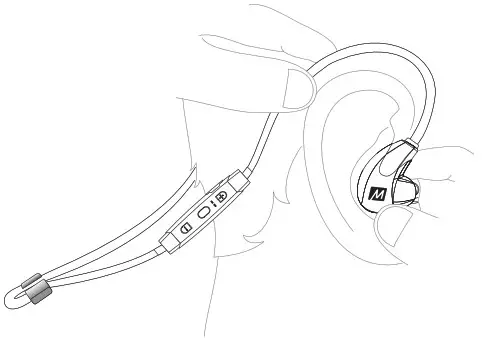 MEE audio X7 Bluetooth Wireless Sports - WEARING THE X7 1