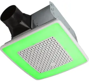 BROAN NuTone SPK110RGBL Ventilation Fan with Multi-Colored Chroma LEDs and Bluetooth Speaker