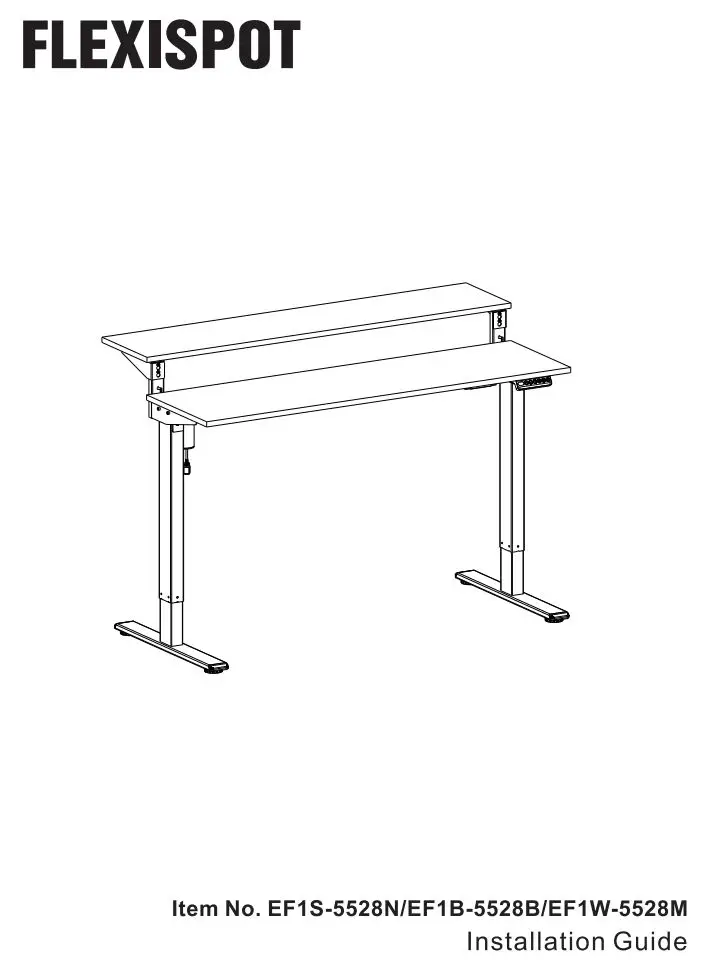 FLEXISPOT EF1B-5528B Duplex Standing Desk Installation Guide