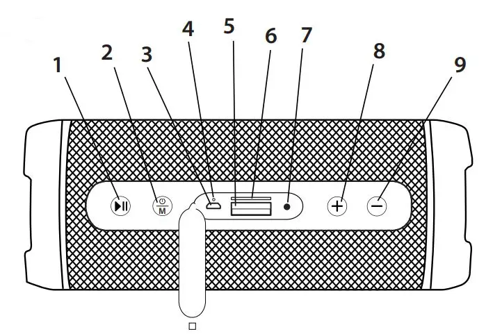 juice BoomPRO Portable Bluetooth Speaker - Front view