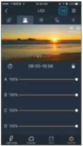 Blue Marine ZP4000-590M Lancia LED Light - Load settings from a QR code from your photo album on your mobile phone