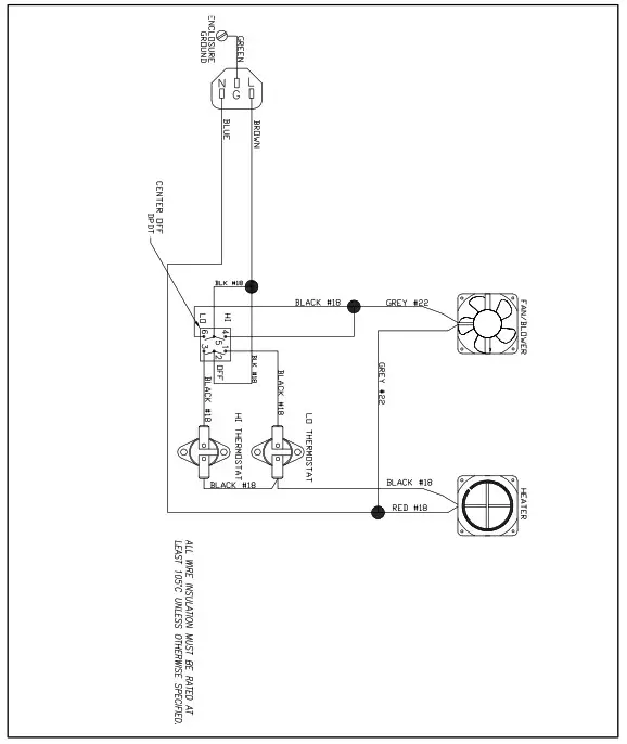 GOLD MEDAL 5330 Series Cheese Cup Warmer- Wiring Diagram 2