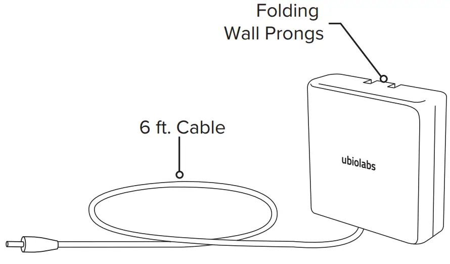 ubio labs WCB290 Wireless 5 in 1 Pad - Wall Adapter