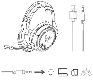 WINTORY W1 Wireless Headset - overview