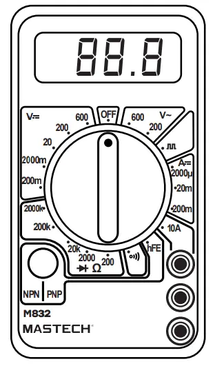 MASTECH M832 Digital Multimeter