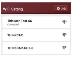 THINKCAR THANKTOOL X5 Remote Diagnose Equipment - waifi setting