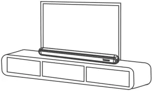 bomaker Njord II 2.1 Channel Soundbar PLACEMENT
