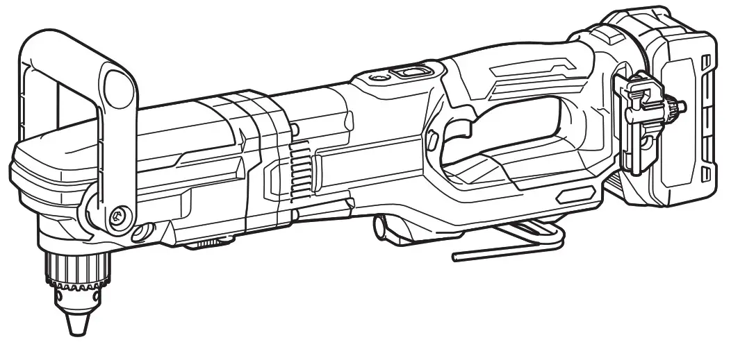 makita DA001G Cordless Angle Drill - Cover
