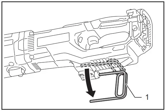 makita DA001G Cordless Angle Drill - Hook