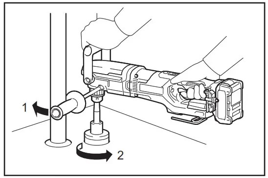makita DA001G Cordless Angle Drill - Reverse