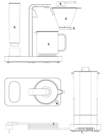 Wilfa WSPL-3B Coffee Maker-Brewer FIG 1