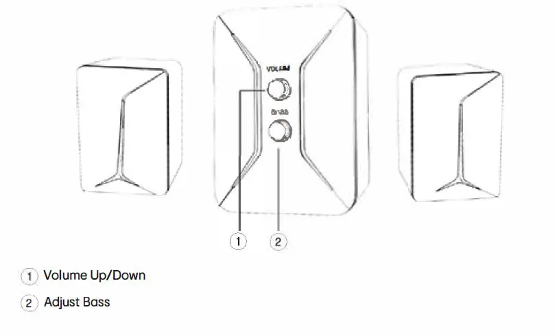 Kmart 43099832 Gaming 2.1 RGB Speaker-1
